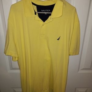 Mens Nautica XXL Classic Fit Polo, Yellow
